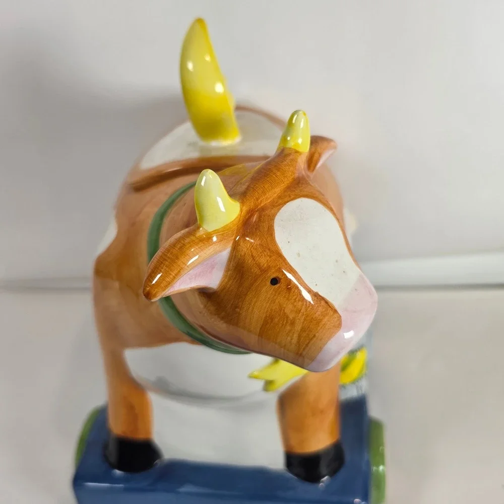 Vintage 1987‎ Susan Winget Cow Jumped Over The Moon Cookie Jar